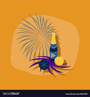 Paper sticker on stylish background champagne vector image