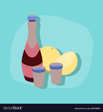 Paper sticker on stylish background champagne vector image