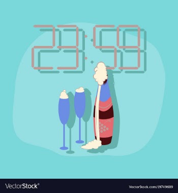 Paper sticker on stylish background champagne vector image