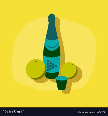 Paper sticker on stylish background champagne vector image