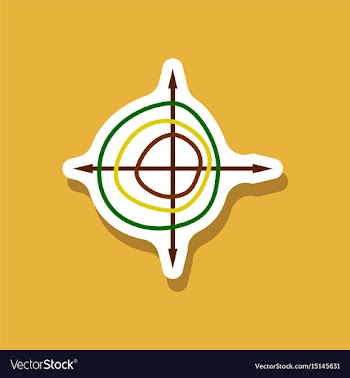 Paper sticker on stylish background chart thin vector image
