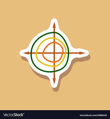 Paper sticker on stylish background chart thin vector image