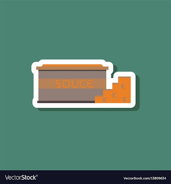 Paper sticker on stylish background cheese sauce vector image