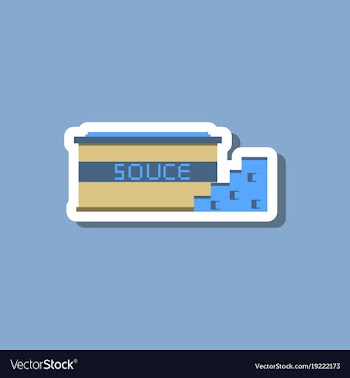 Paper sticker on stylish background cheese sauce vector image