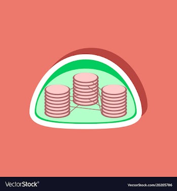 Paper sticker on stylish background chloroplast vector image