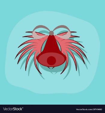 Paper sticker on stylish background christmas bell vector image
