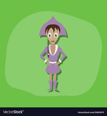 Paper sticker on stylish background Christmas girl vector image