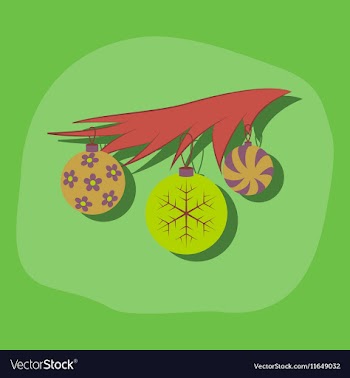 Paper sticker on stylish background Christmas tree vector image