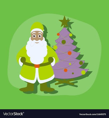 Paper sticker on stylish background Christmas Tree vector image