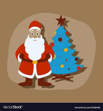 Paper sticker on stylish background Christmas Tree vector image