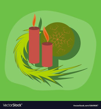 Paper sticker on stylish background Christmas vector image