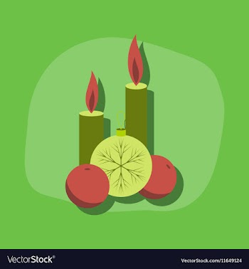Paper sticker on stylish background Christmas vector image