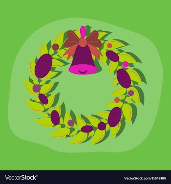 Paper sticker on stylish background Christmas vector image