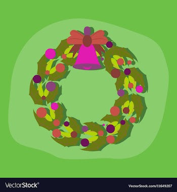 Paper sticker on stylish background Christmas vector image