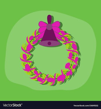 Paper sticker on stylish background Christmas vector image