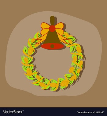 Paper sticker on stylish background Christmas vector image