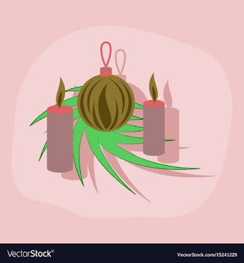 Paper sticker on stylish background christmas vector image