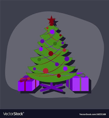 Paper sticker on stylish background christmas vector image