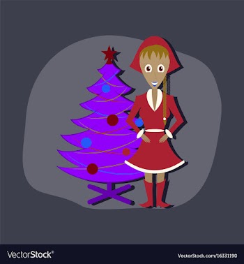Paper sticker on stylish background christmas vector image