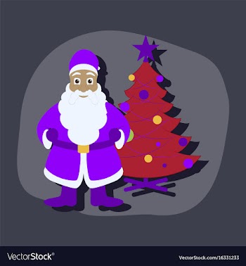 Paper sticker on stylish background christmas vector image