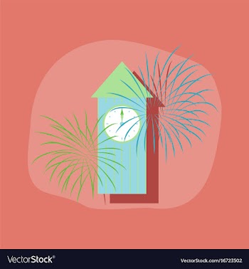 Paper sticker on stylish background christmas vector image