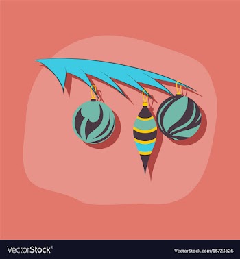 Paper sticker on stylish background christmas vector image