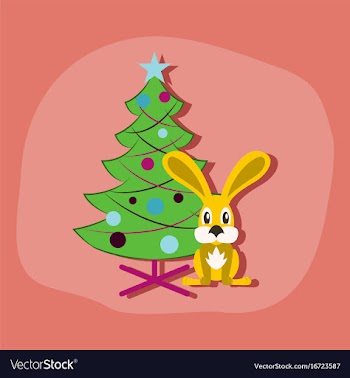 Paper sticker on stylish background christmas vector image