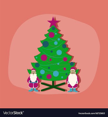 Paper sticker on stylish background christmas vector image