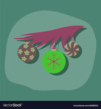 Paper sticker on stylish background christmas vector image