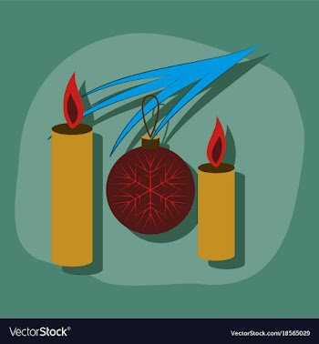 Paper sticker on stylish background christmas vector image