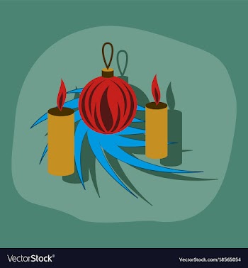 Paper sticker on stylish background christmas vector image
