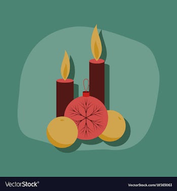 Paper sticker on stylish background christmas vector image