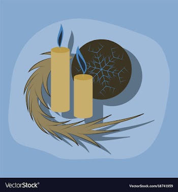 Paper sticker on stylish background christmas vector image