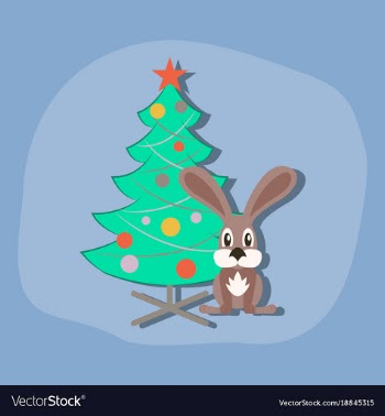 Paper sticker on stylish background christmas vector image