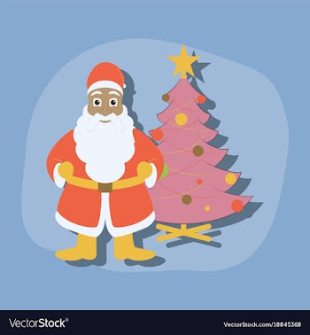 Paper sticker on stylish background christmas vector image