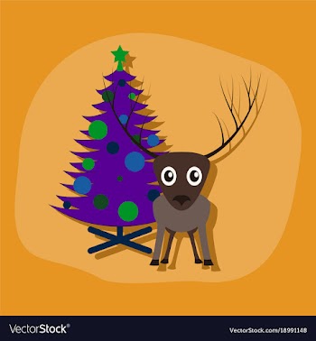 Paper sticker on stylish background christmas vector image