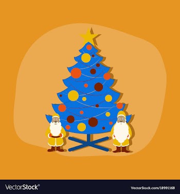 Paper sticker on stylish background christmas vector image
