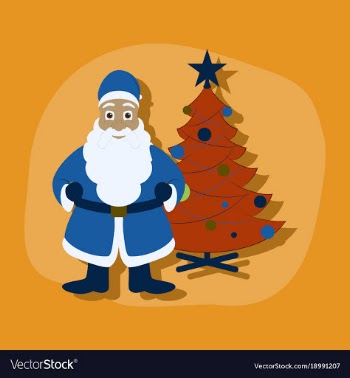 Paper sticker on stylish background christmas vector image