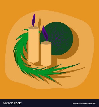 Paper sticker on stylish background christmas vector image