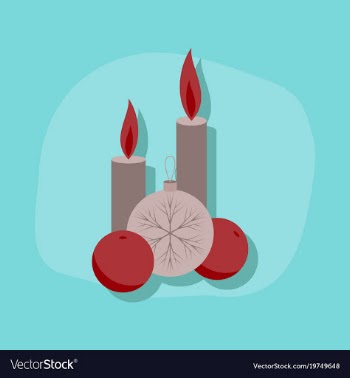 Paper sticker on stylish background christmas vector image