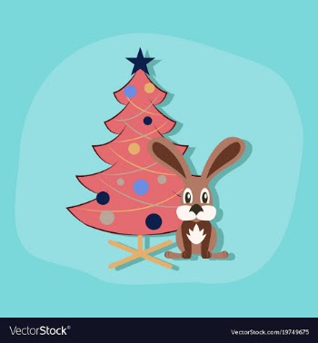Paper sticker on stylish background christmas vector image