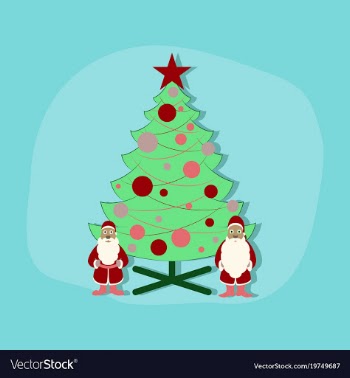 Paper sticker on stylish background christmas vector image