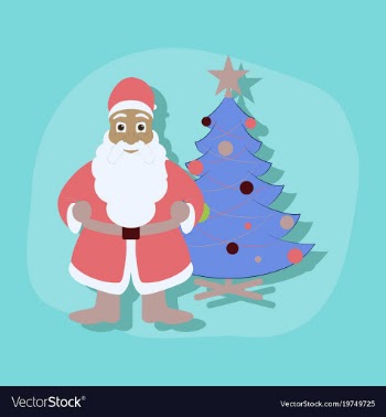 Paper sticker on stylish background christmas vector image