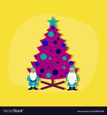 Paper sticker on stylish background christmas vector image