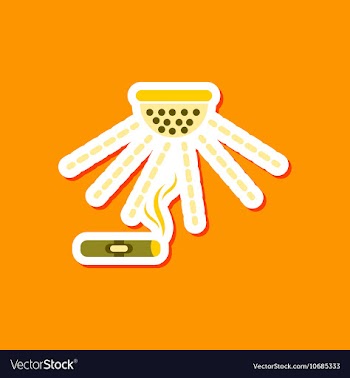 Paper sticker on stylish background cigar smoke vector image