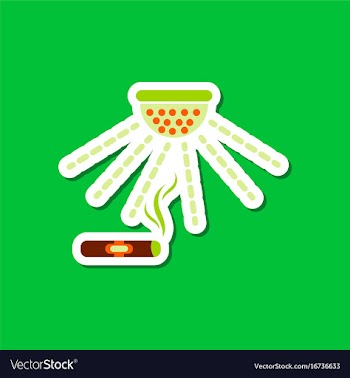 Paper sticker on stylish background cigar smoke vector image