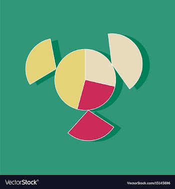 Paper sticker on stylish background circular vector image