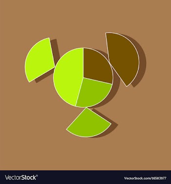 Paper sticker on stylish background circular vector image