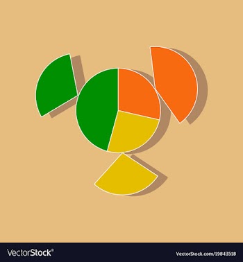 Paper sticker on stylish background circular vector image