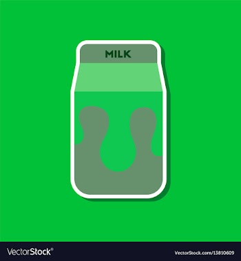 Paper sticker on stylish background coffee carton vector image